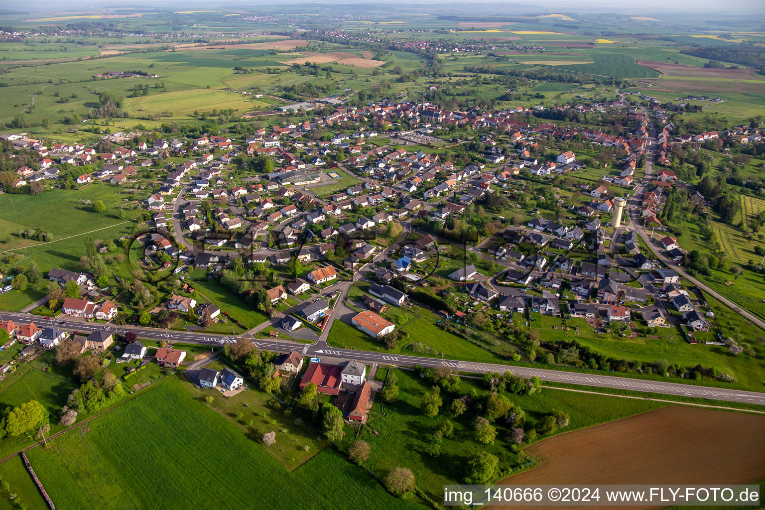 From the south in Petit-Réderching in the state Moselle, France