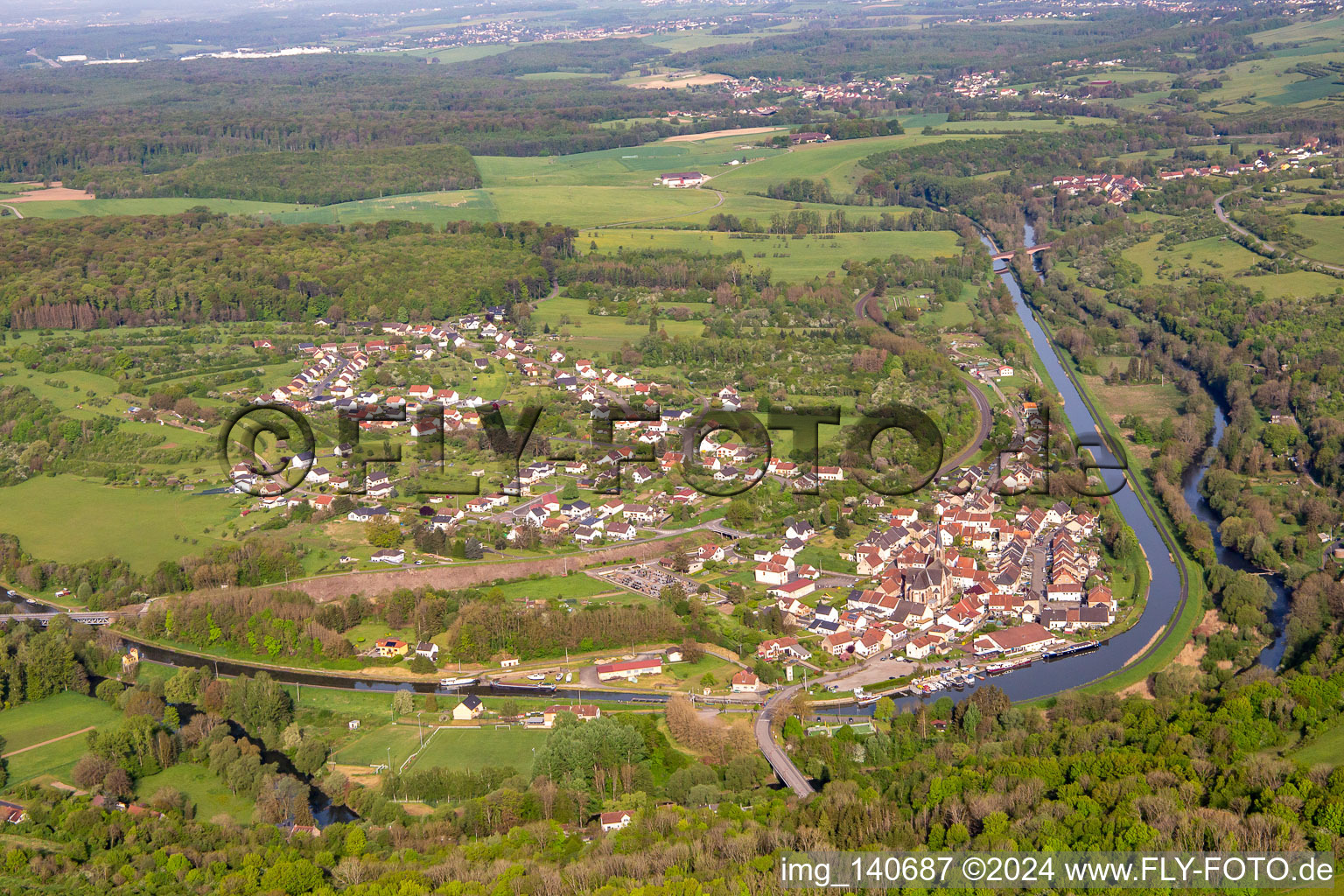 Saar loop in Wittring in the state Moselle, France
