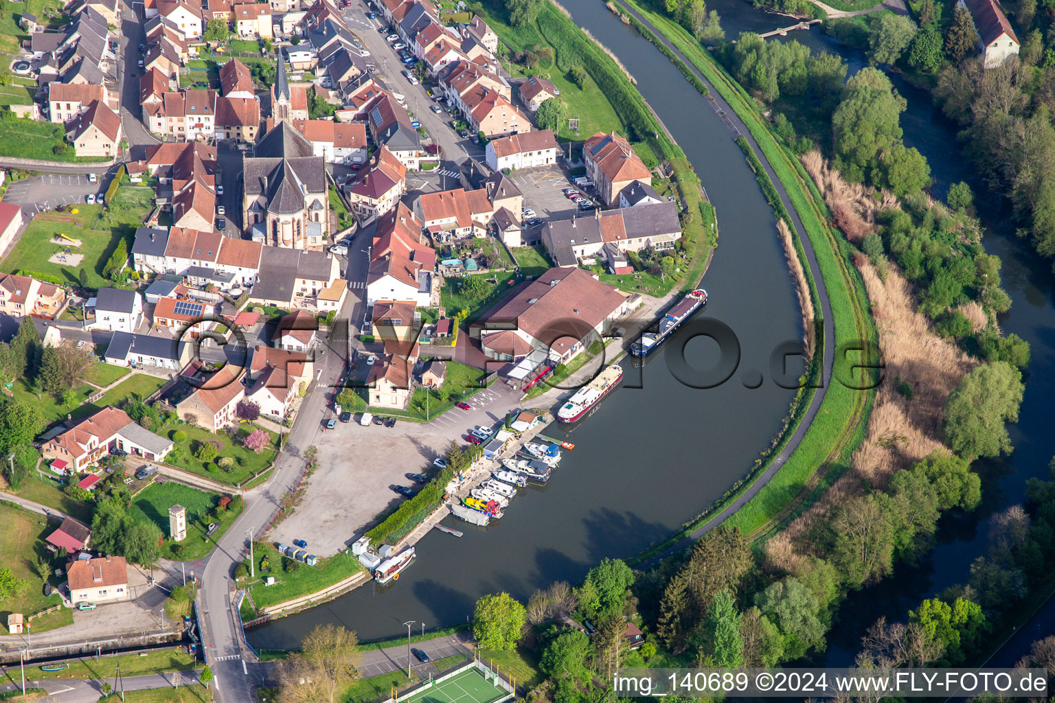 Port de Plaisance de Witring in Wittring in the state Moselle, France