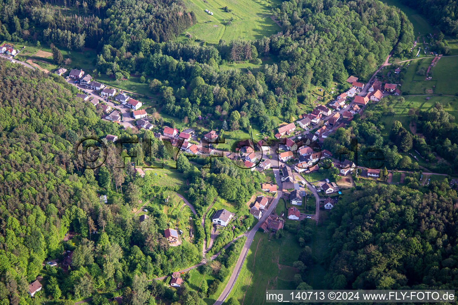 Dimbach in the state Rhineland-Palatinate, Germany out of the air