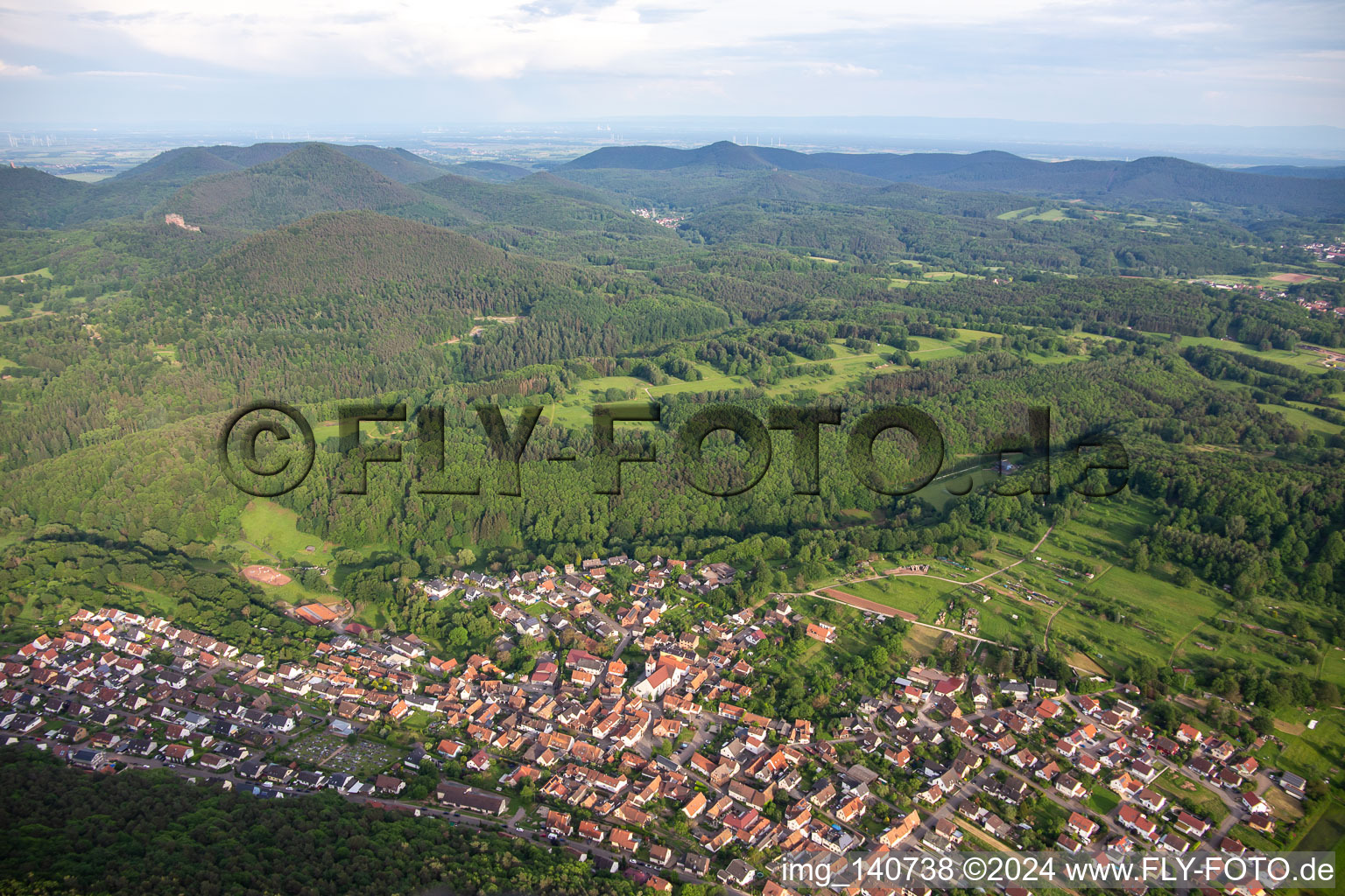 Wernersberg in the state Rhineland-Palatinate, Germany out of the air