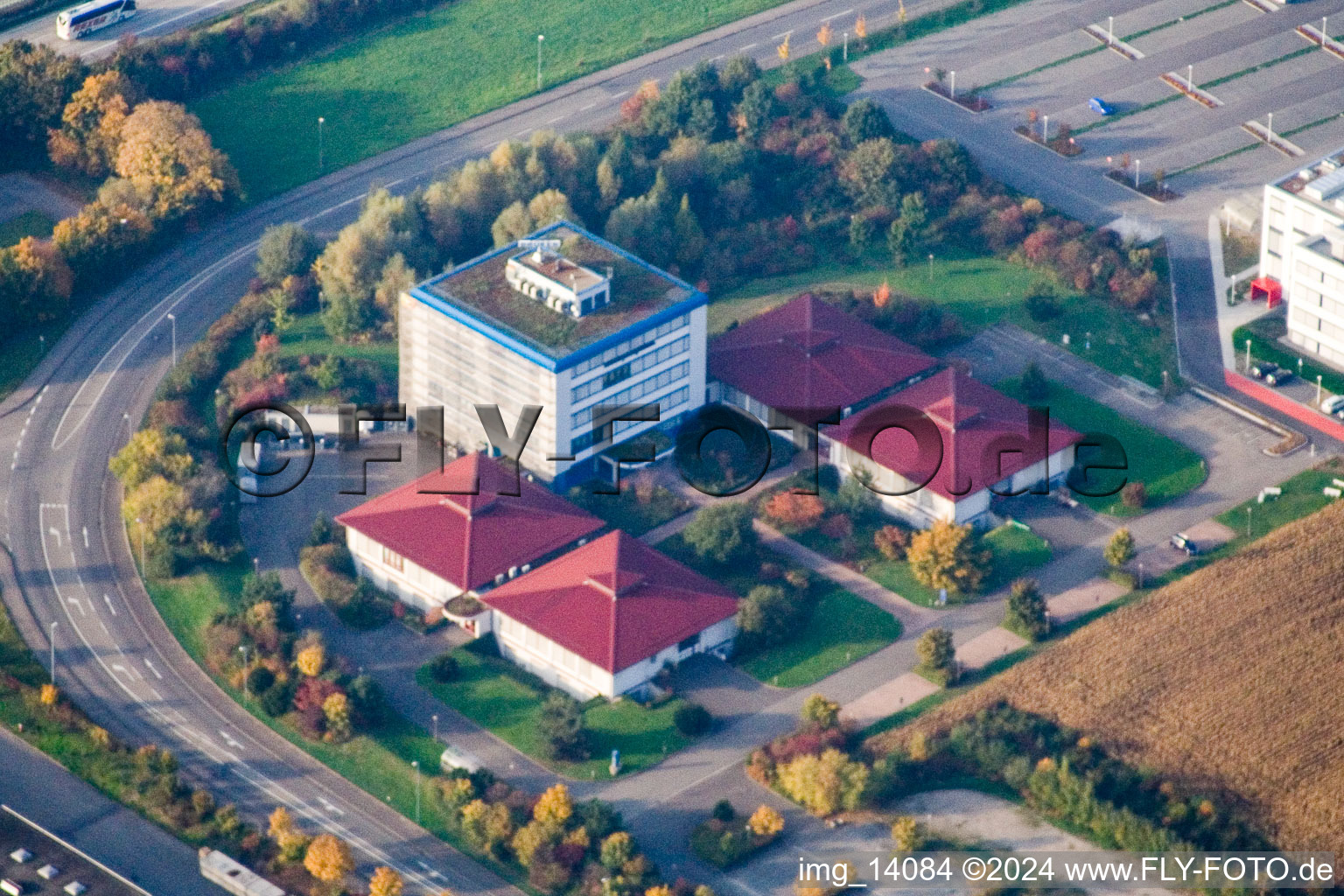 Office building Bruker Physik GmbH in Ettlingen in the state Baden-Wurttemberg