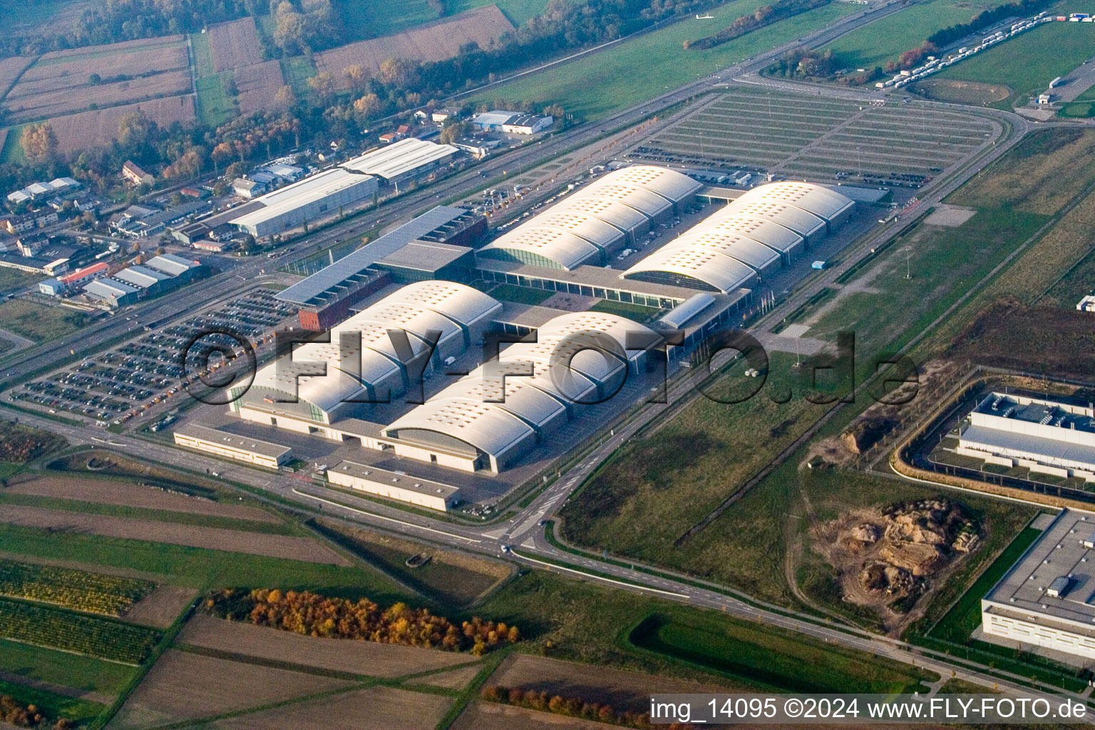 New trade fair, DM Arena in the district Forchheim in Rheinstetten in the state Baden-Wuerttemberg, Germany