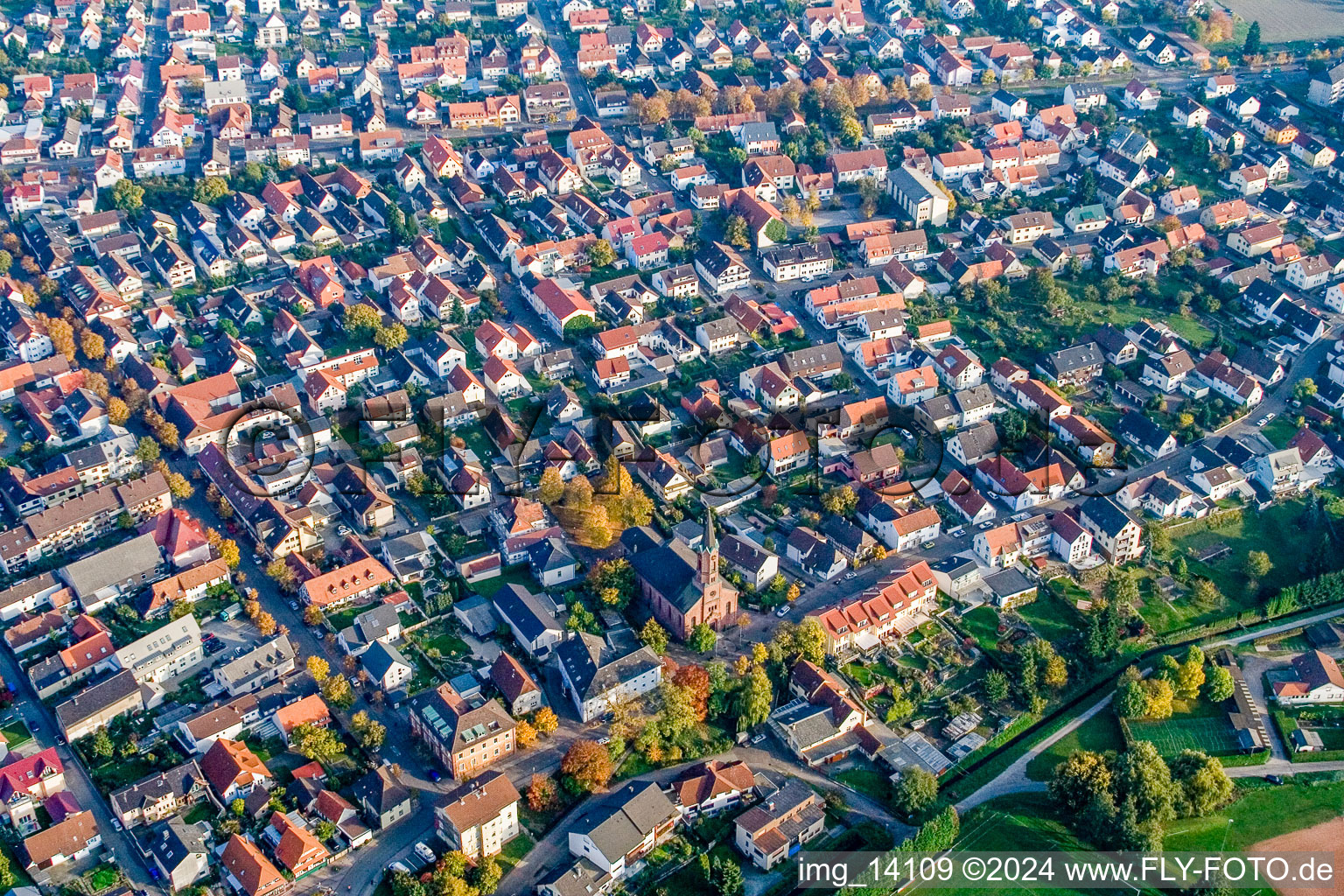 St. Martin in the district Forchheim in Rheinstetten in the state Baden-Wuerttemberg, Germany