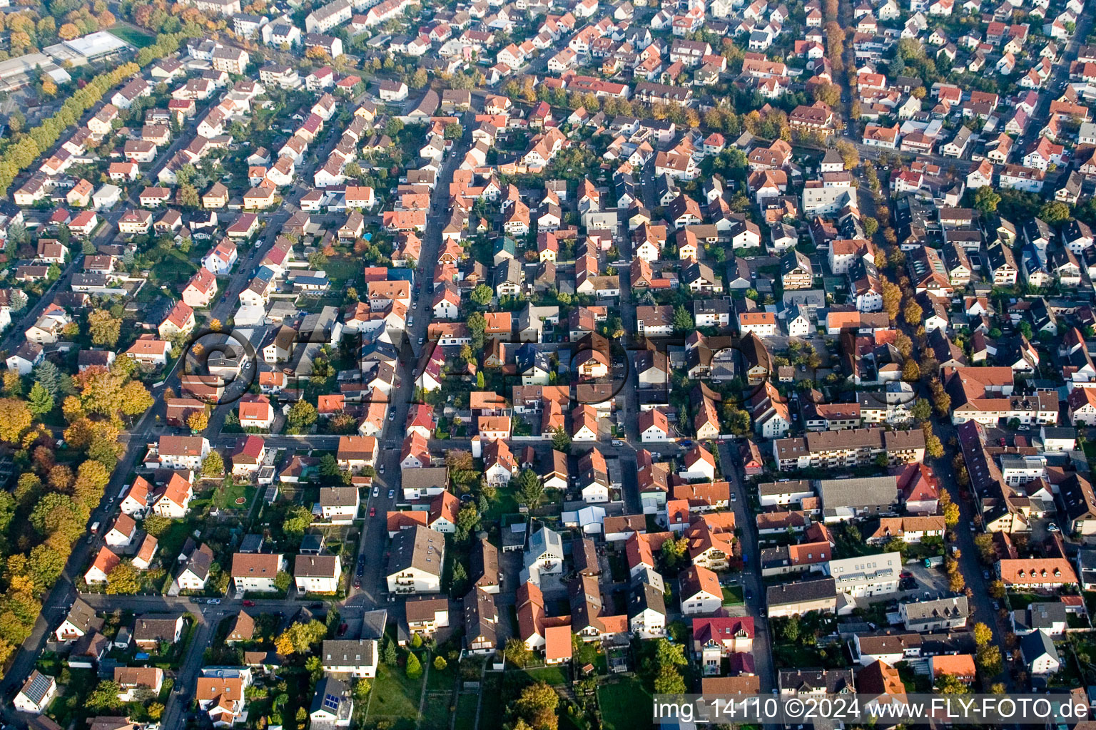 Albgaustr in the district Forchheim in Rheinstetten in the state Baden-Wuerttemberg, Germany