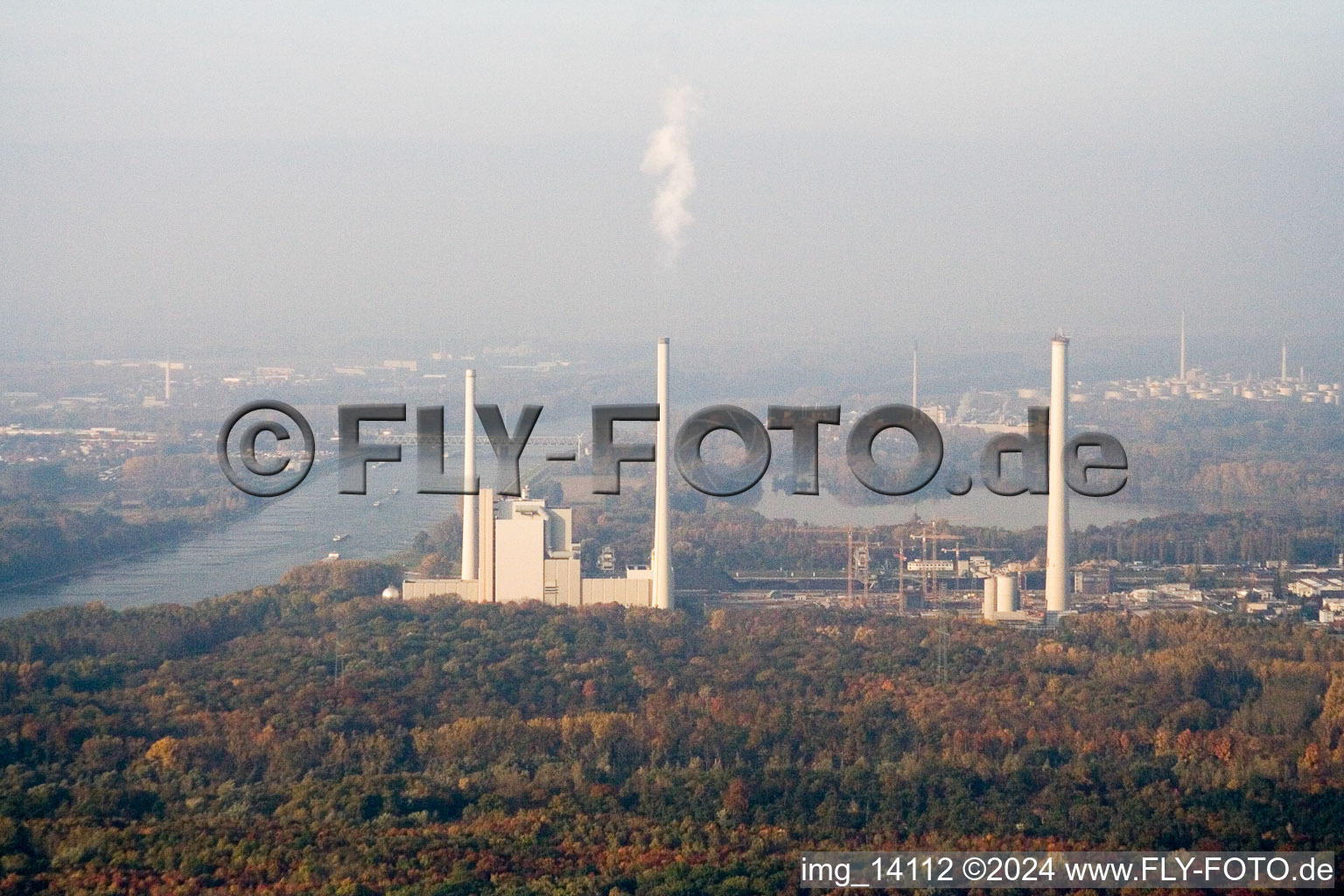 EnBW power plant in the district Rheinhafen in Karlsruhe in the state Baden-Wuerttemberg, Germany