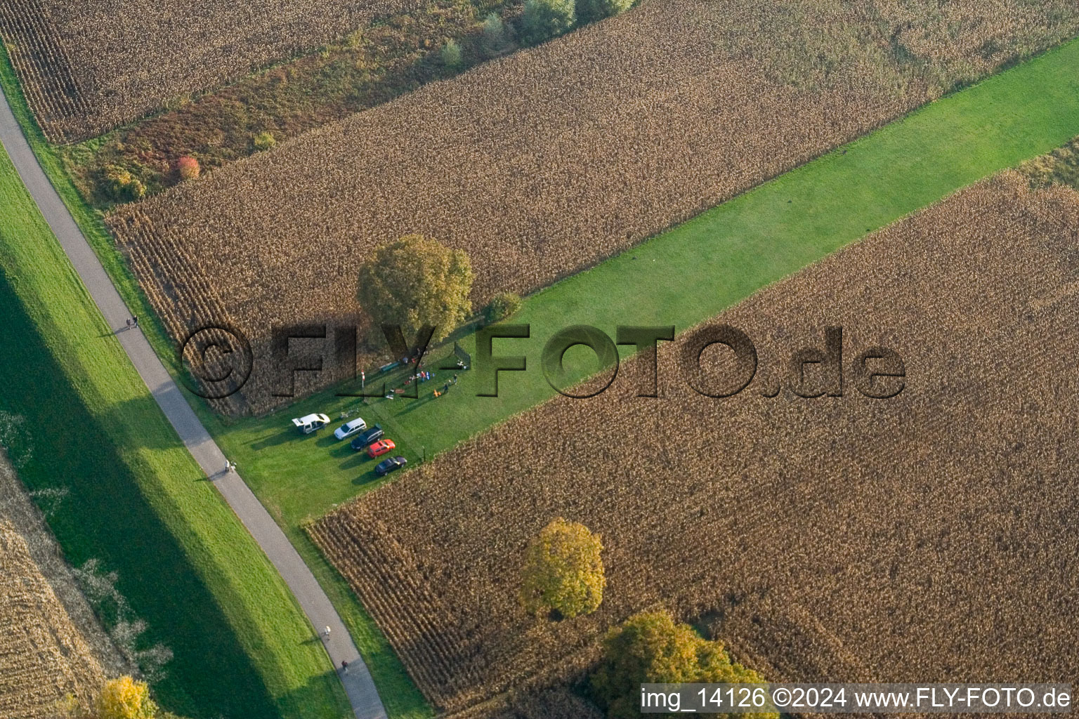 Model airfield in Hagenbach in the state Rhineland-Palatinate, Germany