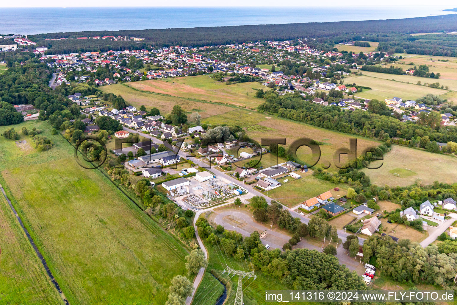 Peenestr in Karlshagen in the state Mecklenburg-Western Pomerania, Germany