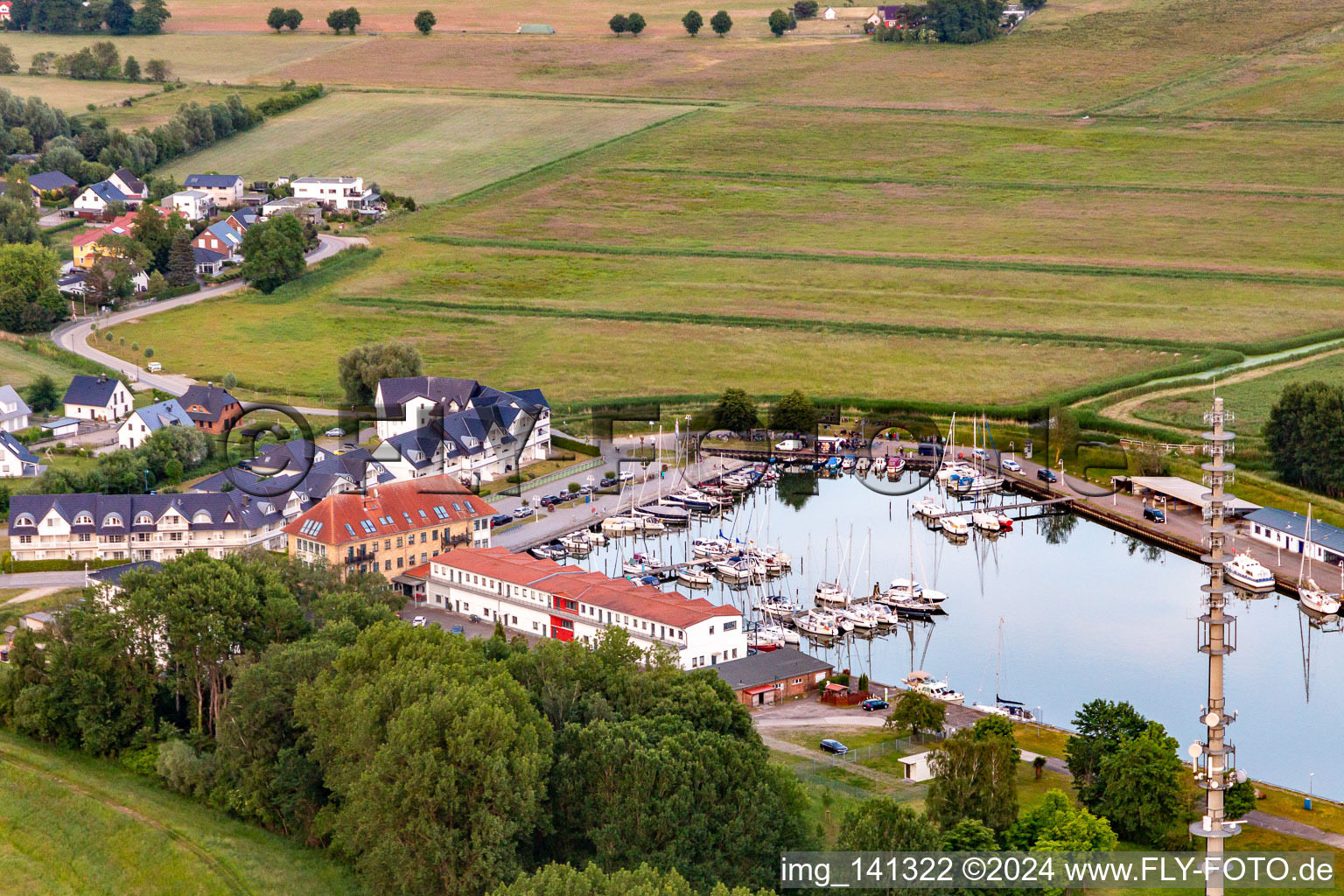 Yacht and fishing port Karlshagen in Karlshagen in the state Mecklenburg-Western Pomerania, Germany