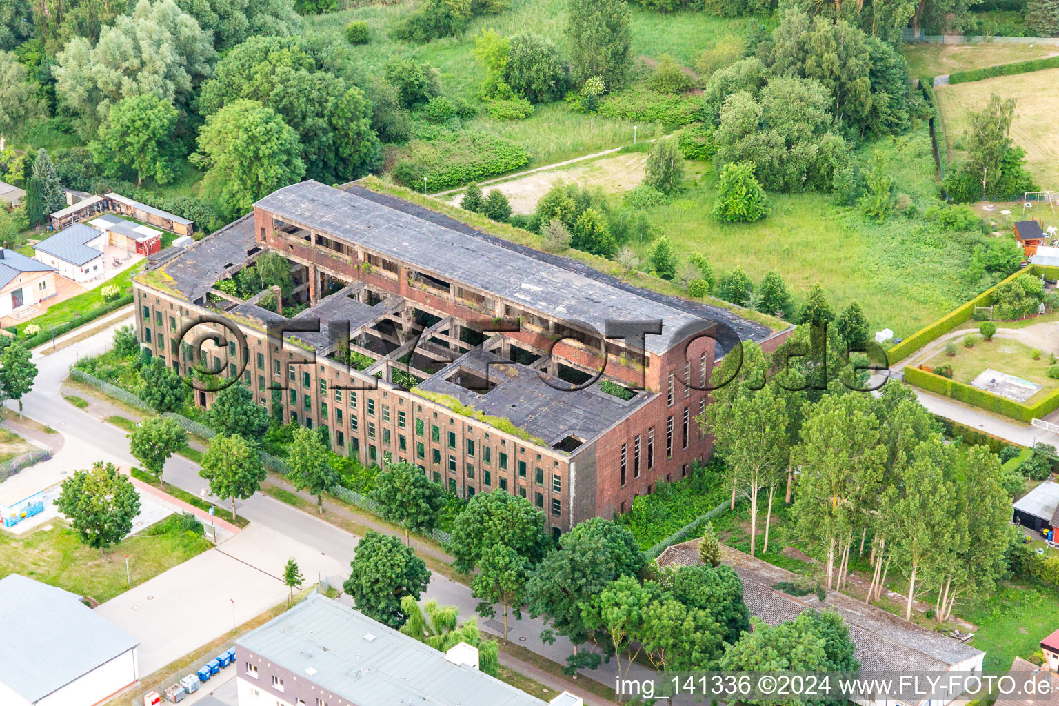 Former oxygen factory for rocket construction in World War II in Peenemünde in the state Mecklenburg-Western Pomerania, Germany