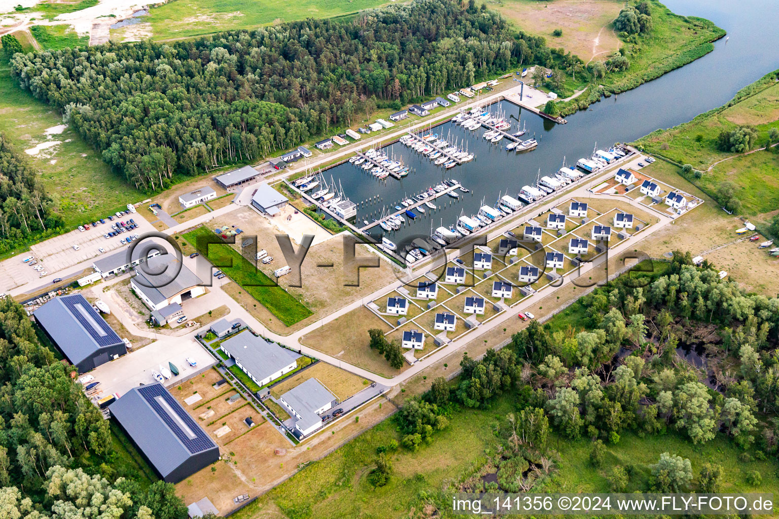 Marina Peenemünde 22 with holiday apartments WELL Marina Peenemünde Resort in Peenemünde in the state Mecklenburg-Western Pomerania, Germany