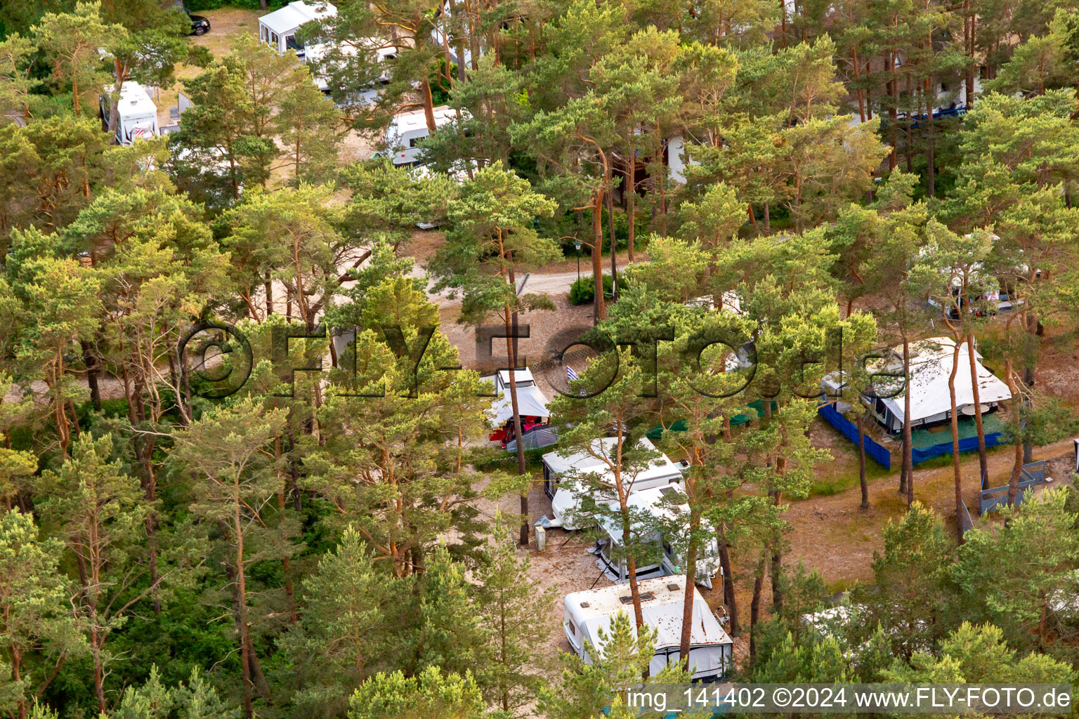 Oblique view of Dune Camp Karlshagen in Karlshagen in the state Mecklenburg-Western Pomerania, Germany