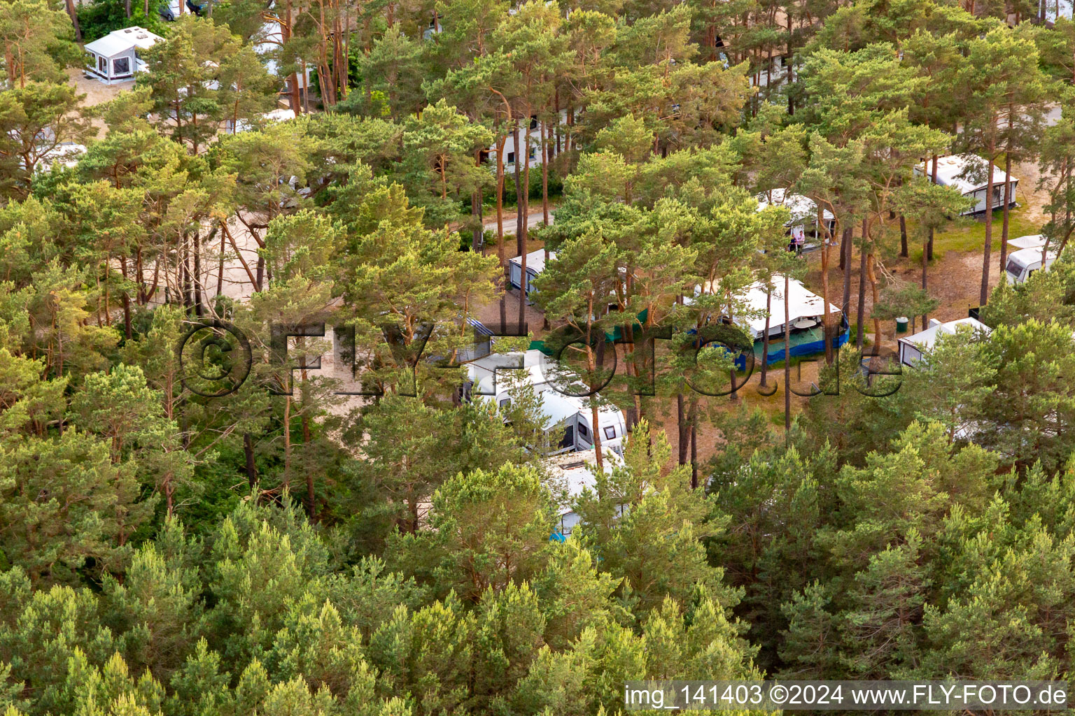 Dune Camp Karlshagen in Karlshagen in the state Mecklenburg-Western Pomerania, Germany from above