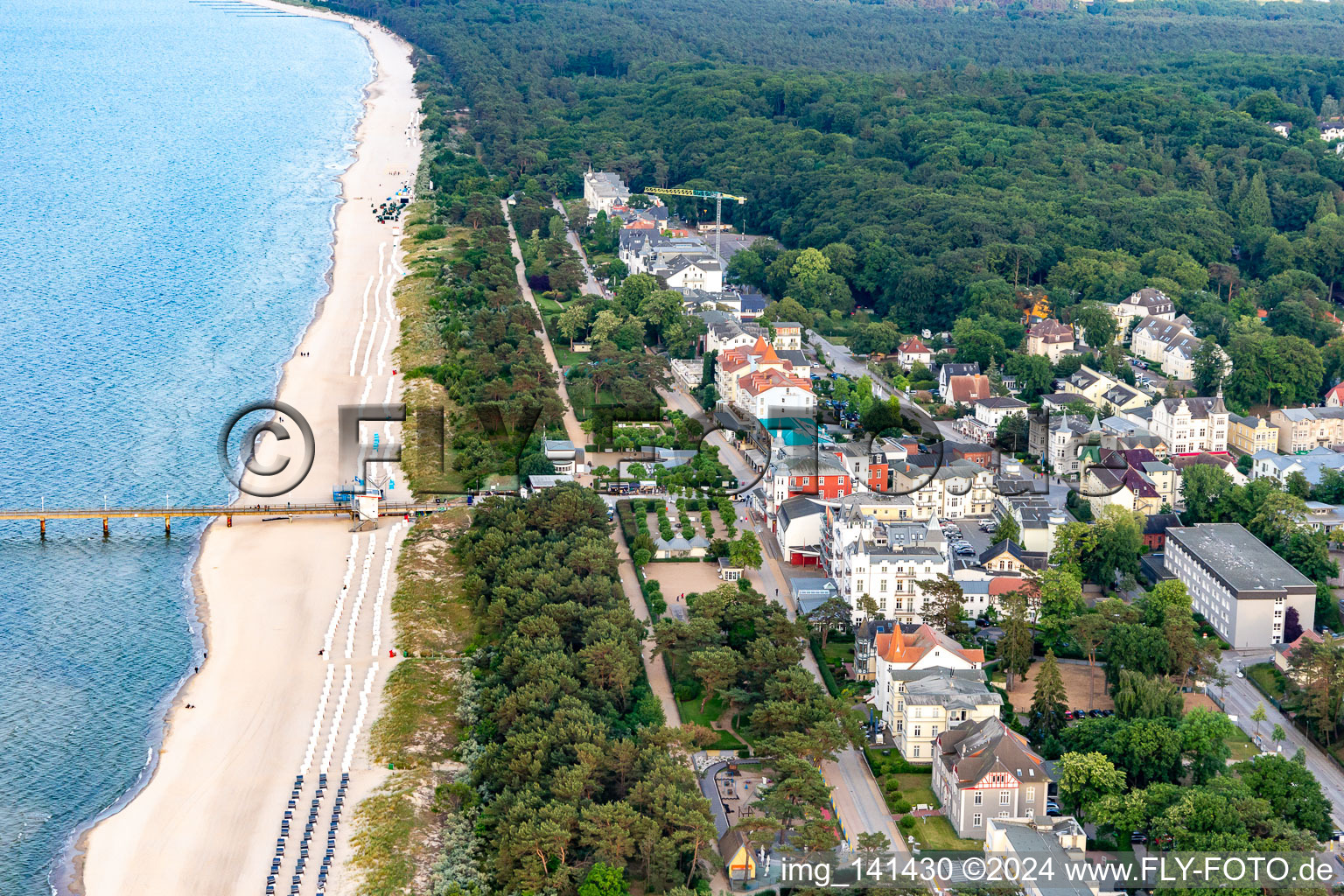 Zinnowitz Beach in Zinnowitz in the state Mecklenburg-Western Pomerania, Germany