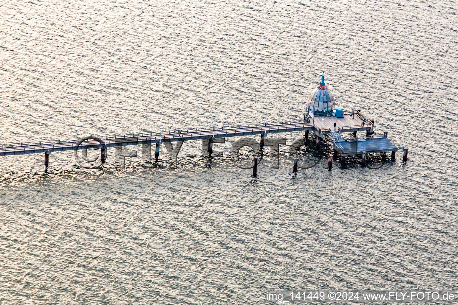 Pier with diving gondola Zinnowitz in Zinnowitz in the state Mecklenburg-Western Pomerania, Germany