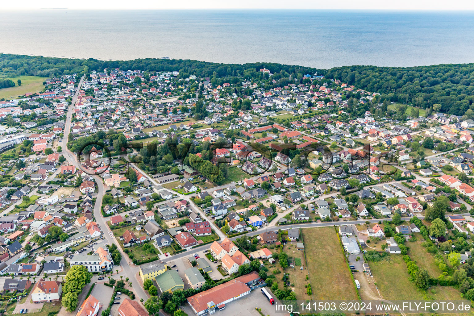 From the south in Koserow in the state Mecklenburg-Western Pomerania, Germany