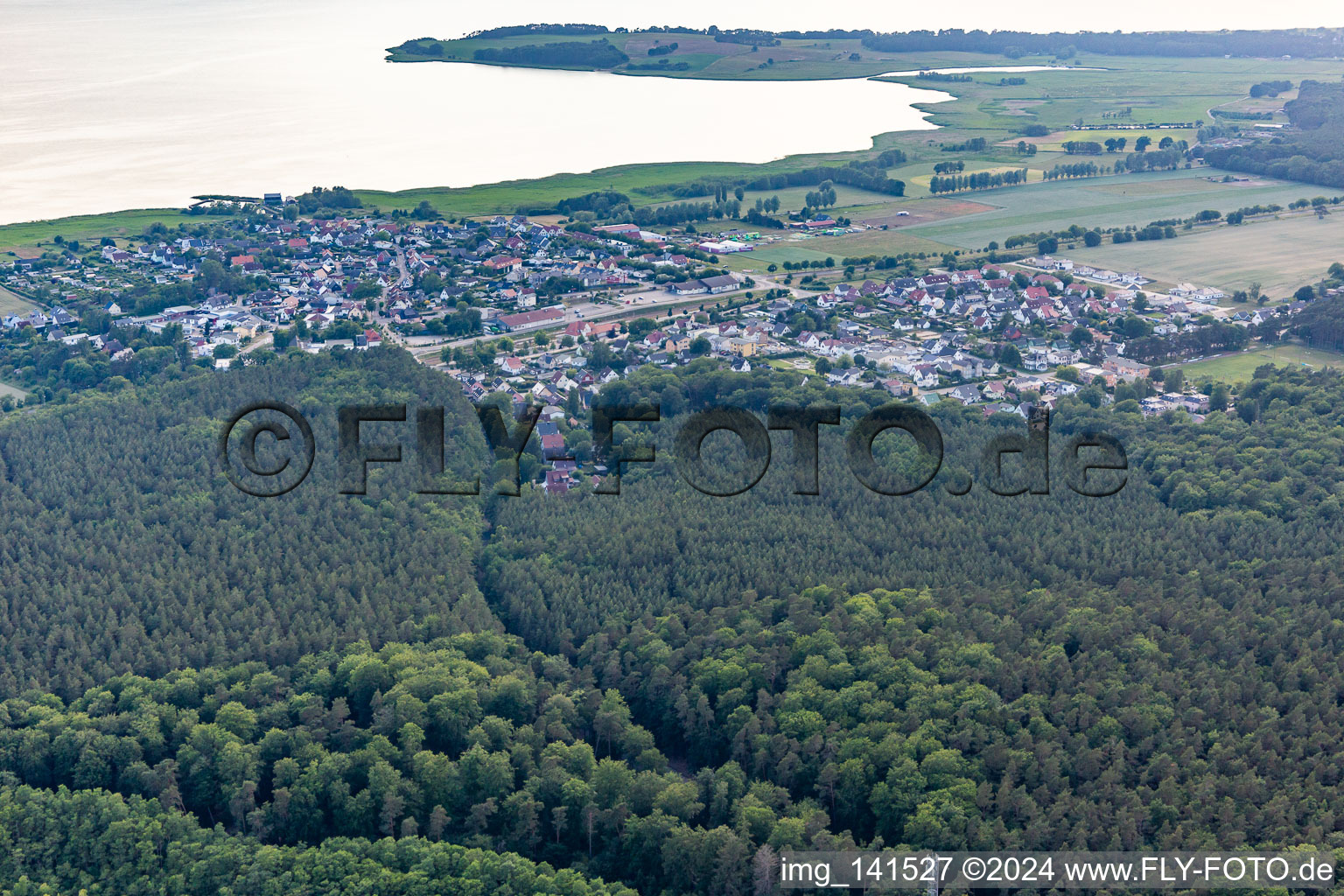 From the east in Ückeritz in the state Mecklenburg-Western Pomerania, Germany