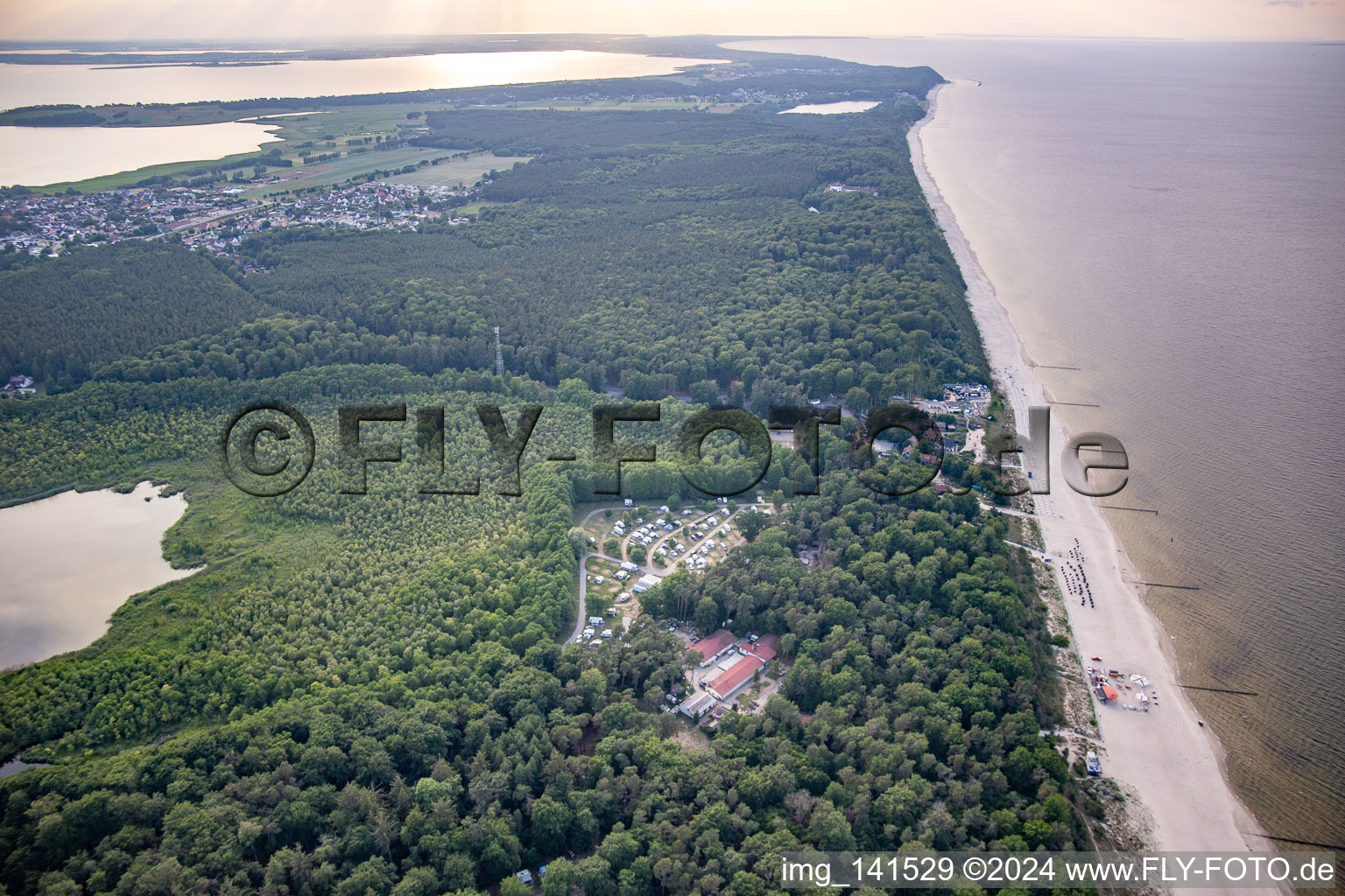 Beach of the Baltic Sea resort Ückeritz in Ückeritz in the state Mecklenburg-Western Pomerania, Germany