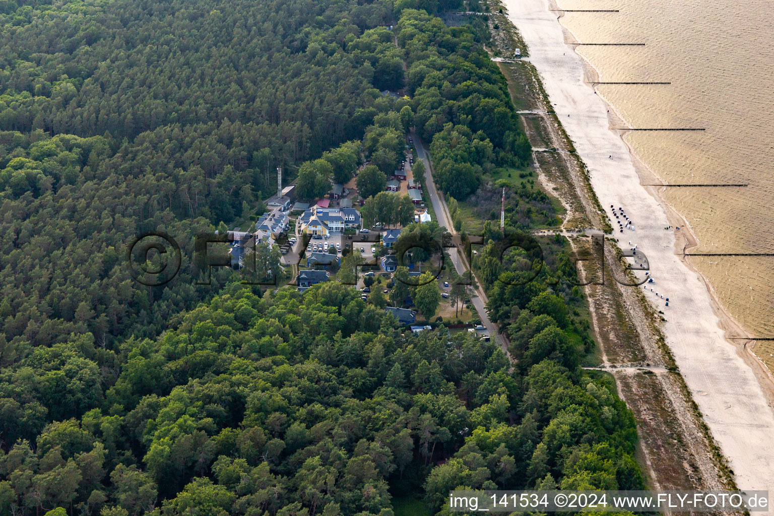 Holiday resort Hinter der Düne in Ückeritz in the state Mecklenburg-Western Pomerania, Germany