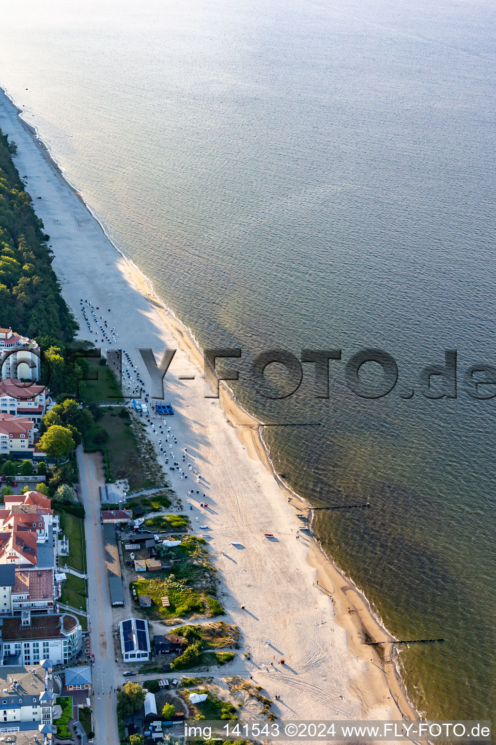 Beach Bansin in the district Bansin in Heringsdorf in the state Mecklenburg-Western Pomerania, Germany