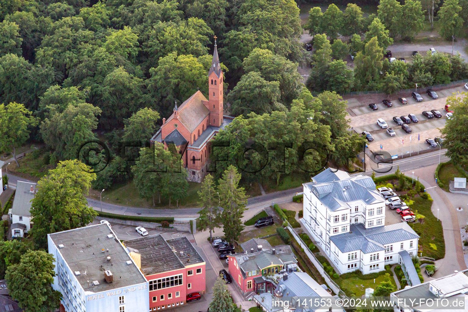 Evangelical Church Seaside Resort Heringsdorf in Heringsdorf in the state Mecklenburg-Western Pomerania, Germany