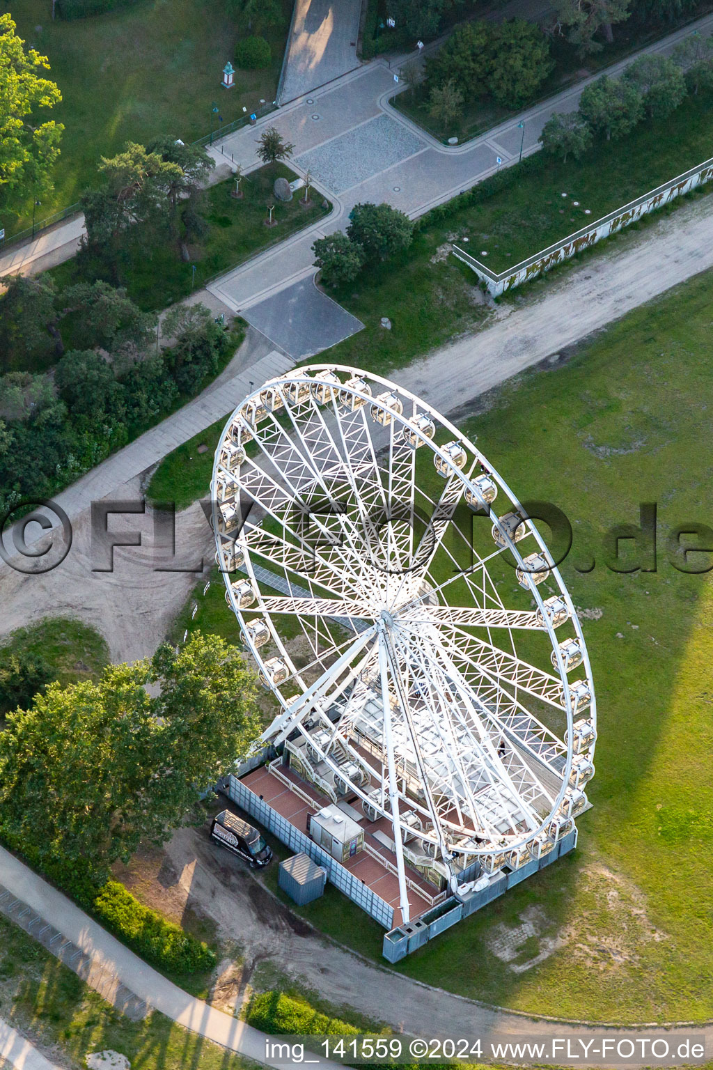 Ferris wheel Heringsdorf in Heringsdorf in the state Mecklenburg-Western Pomerania, Germany