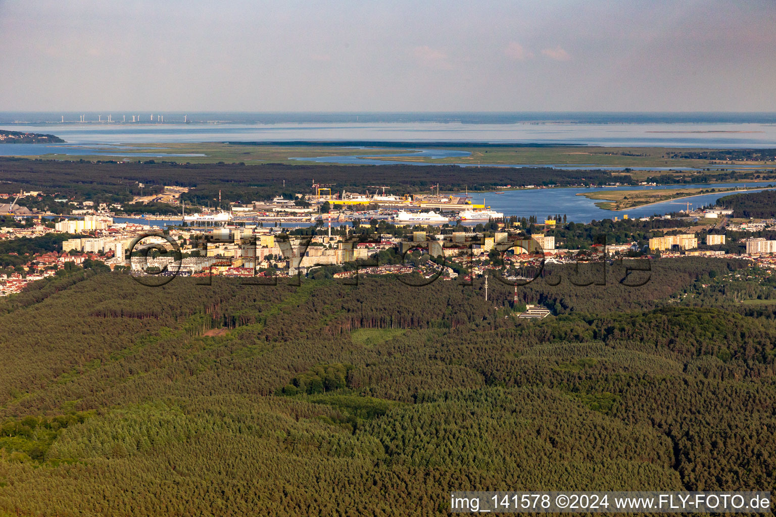 From the northwest in Świnoujście in the state West Pomerania, Poland