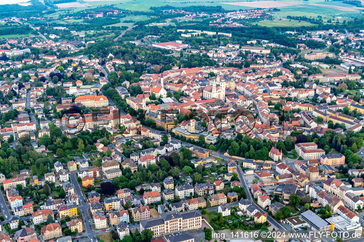 From the northwest in Zittau in the state Saxony, Germany