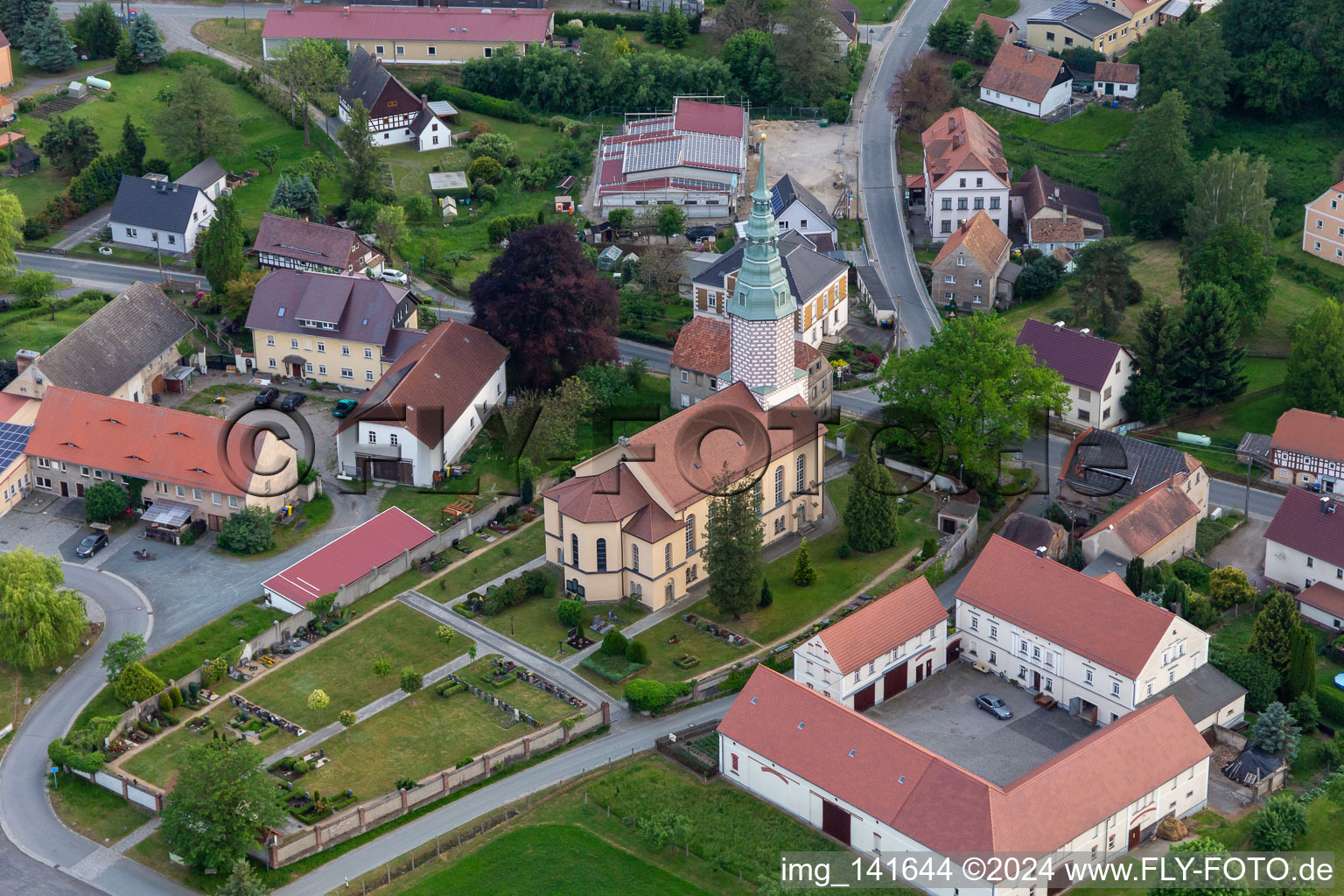 Church Dittersbach in the district Dittersbach in Bernstadt a. d. Eigen in the state Saxony, Germany