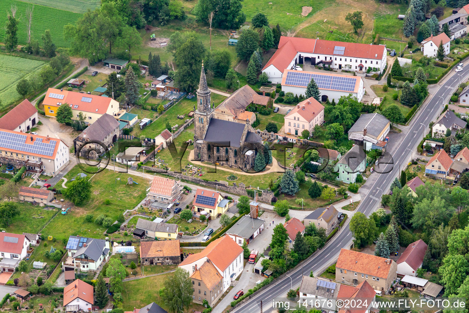 St. Nicholas Church Leuba in the district Leuba in Ostritz in the state Saxony, Germany