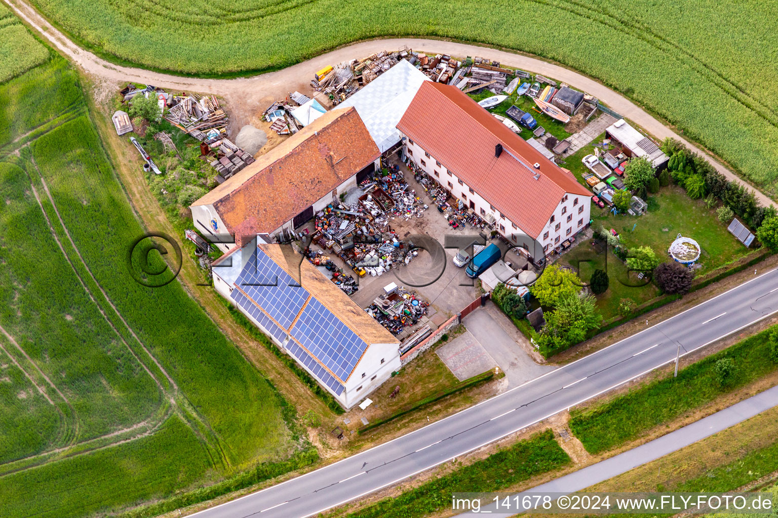 Steffen Schnei scrap trading, gutting in the district Leuba in Ostritz in the state Saxony, Germany