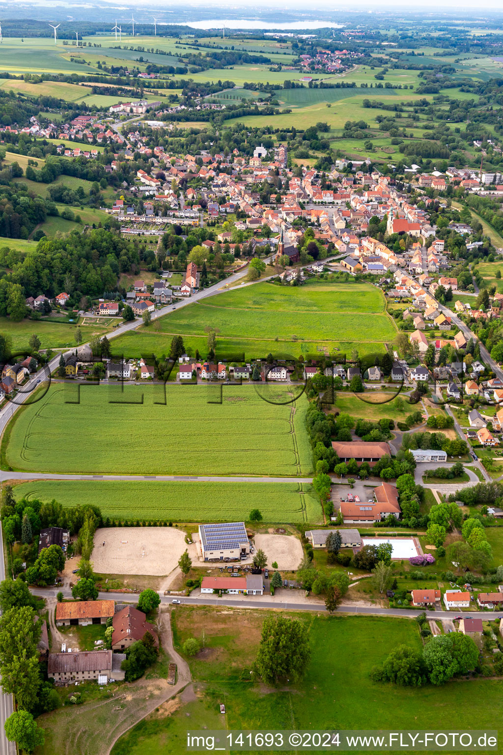 From the south in Ostritz in the state Saxony, Germany