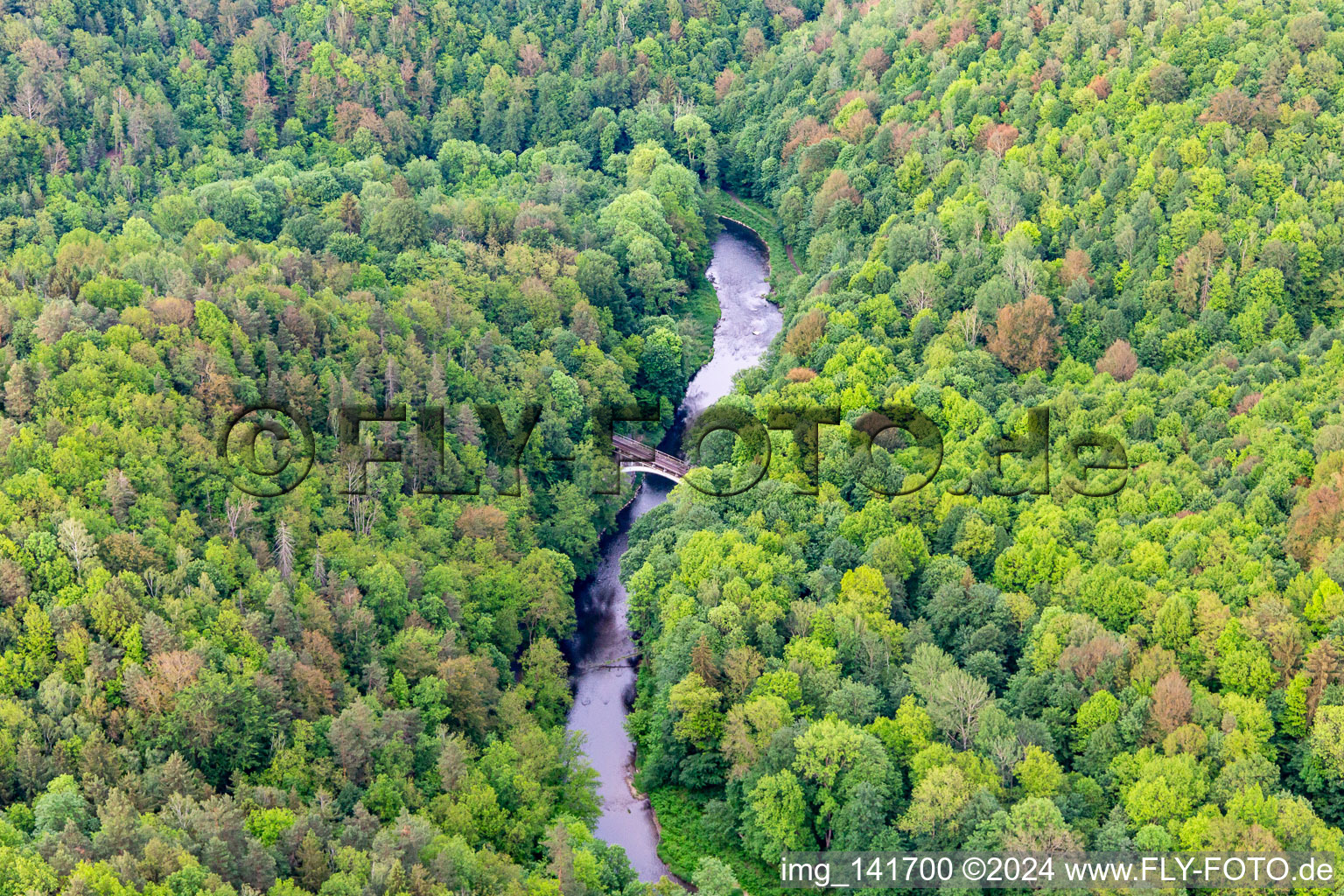 Railway bridge from Poland to Germany over the Lusatian Neisse in the district Rosenthal in Zittau in the state Saxony, Germany