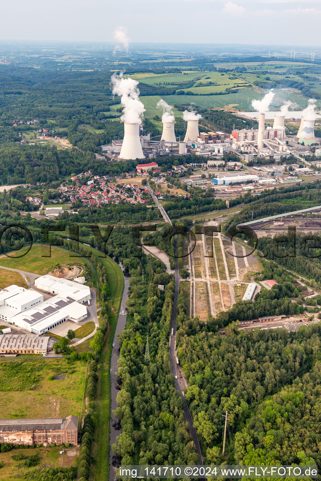 Brown coal power plant Turów "PGE Górnictwo i Energetyka Konwencjonalna SA, Oddział Elektrownia Turów in the district Hirschfelde in Zittau in the state Saxony, Germany