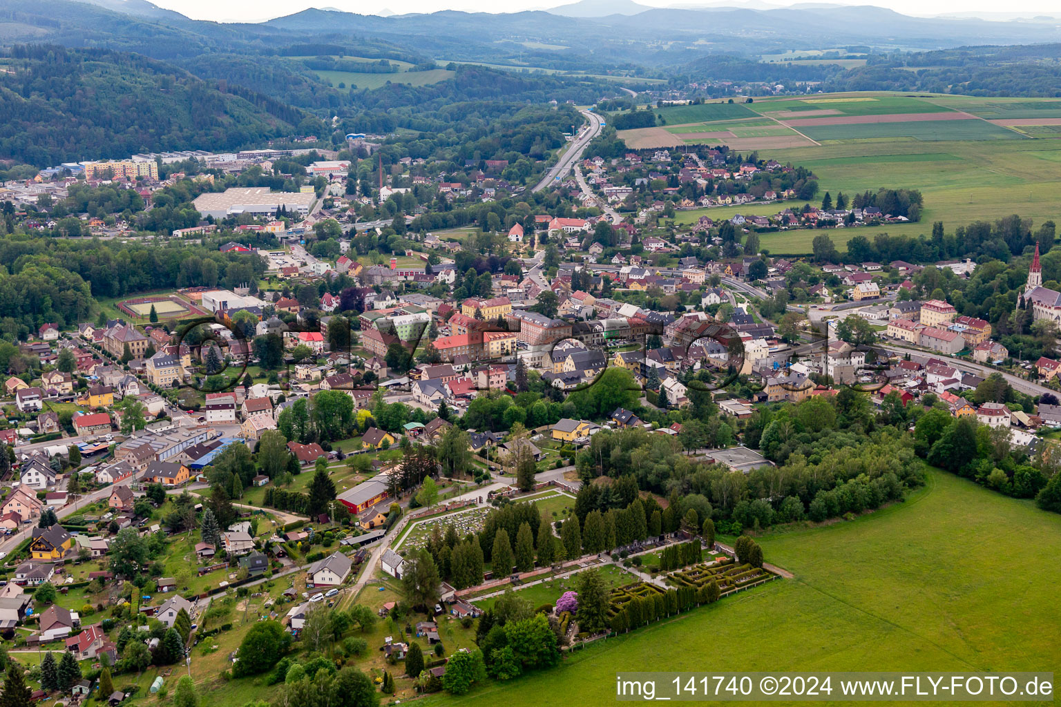 Kratzau in Chrastava in the state Liberec, Czech Republic