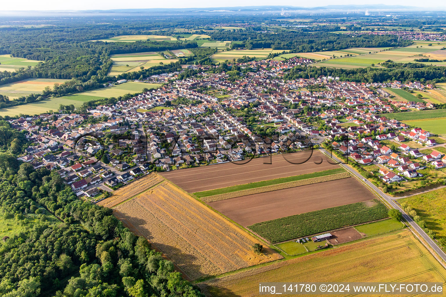 From the north in Hördt in the state Rhineland-Palatinate, Germany