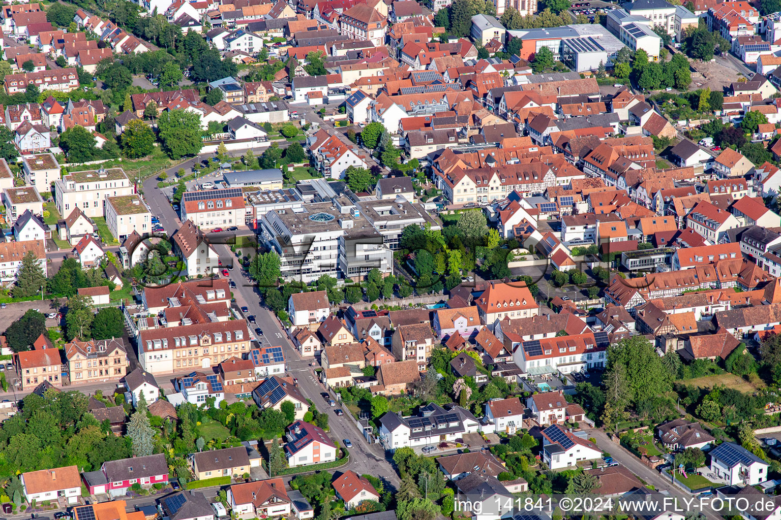 Former Sparkasse Südpfalz in Kandel in the state Rhineland-Palatinate, Germany