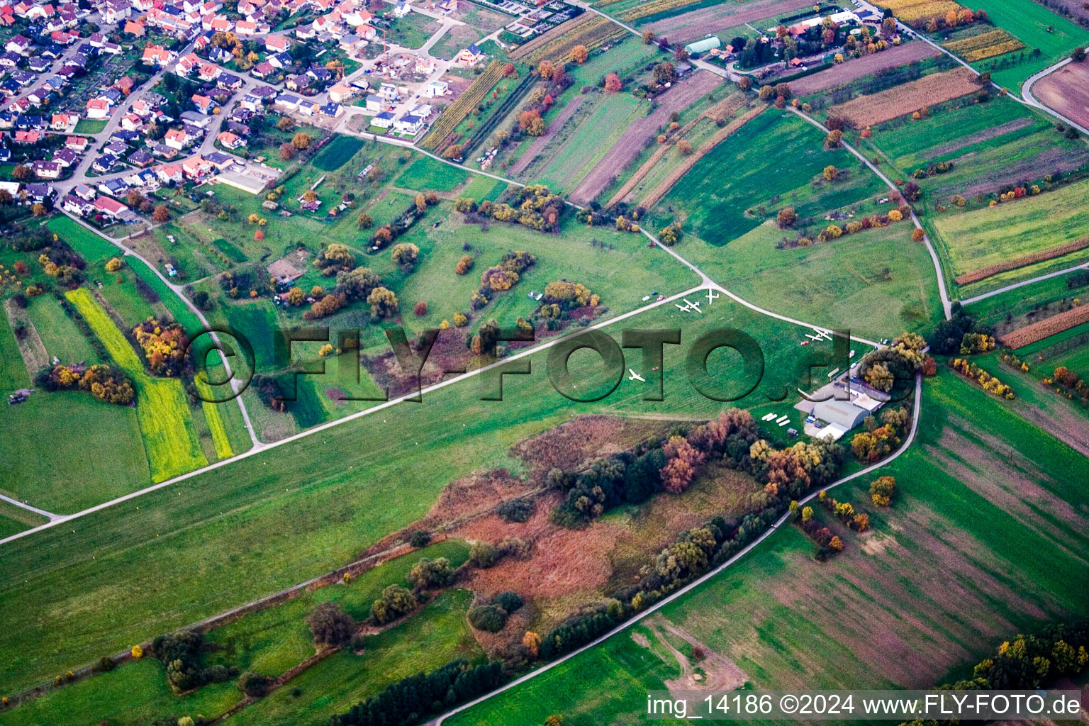 Airport in Malsch in the state Baden-Wuerttemberg, Germany