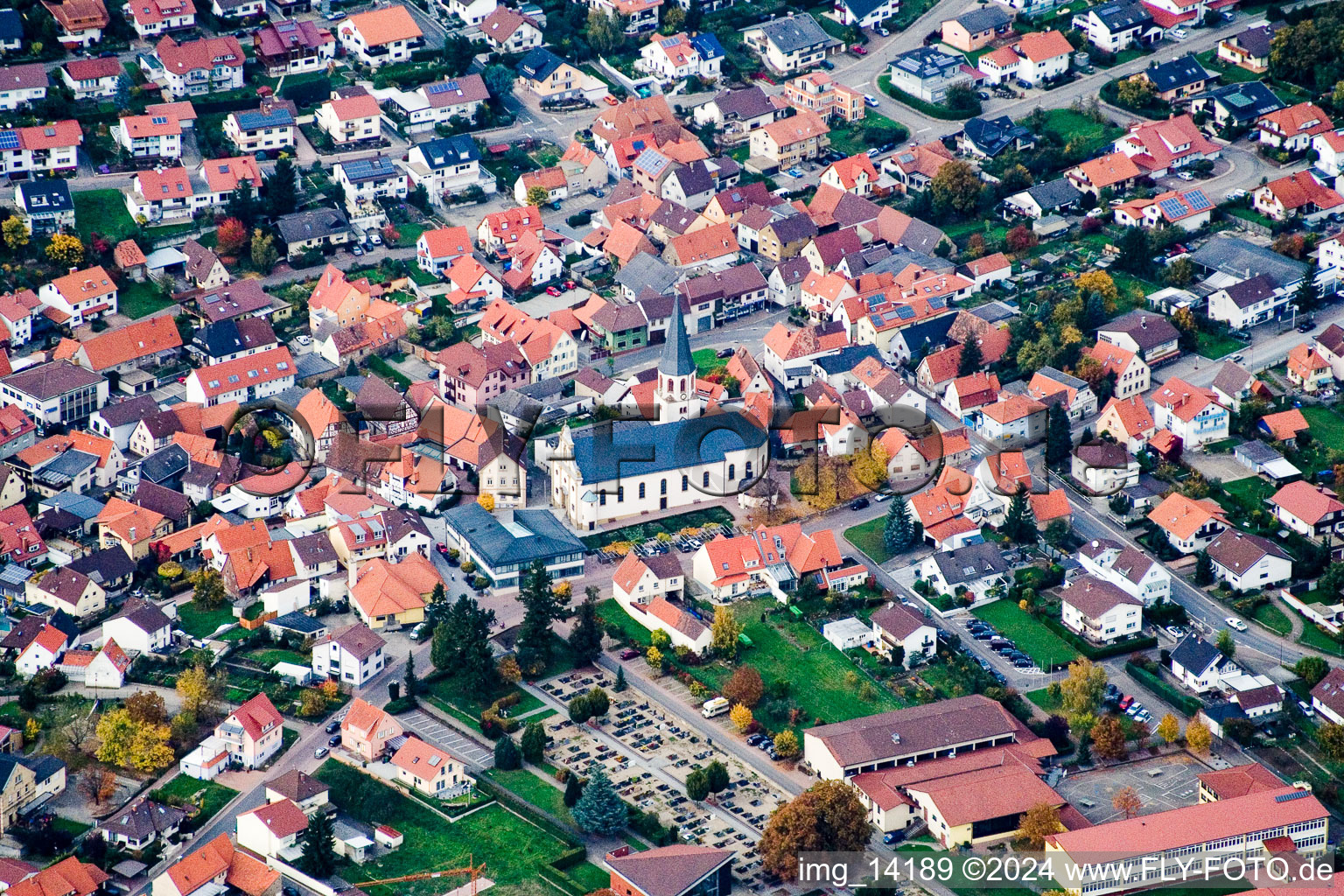 St. Juliana in Malsch in the state Baden-Wuerttemberg, Germany