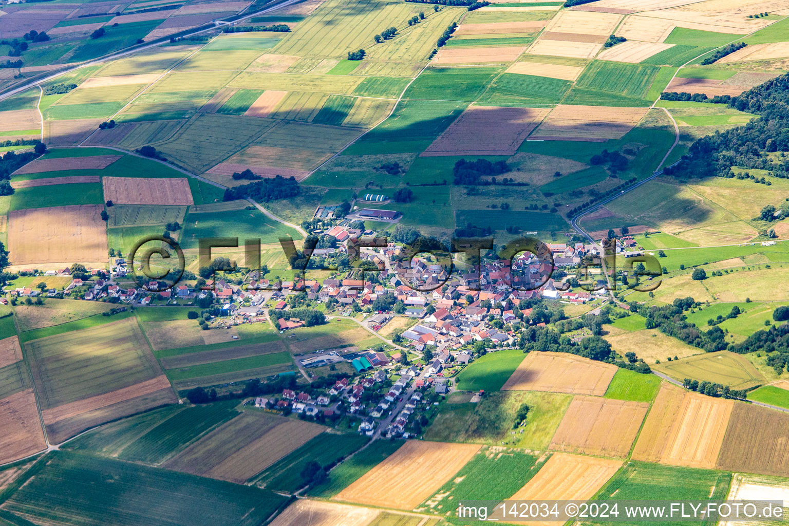 From the southeast in the district Maulbach in Homberg in the state Hesse, Germany