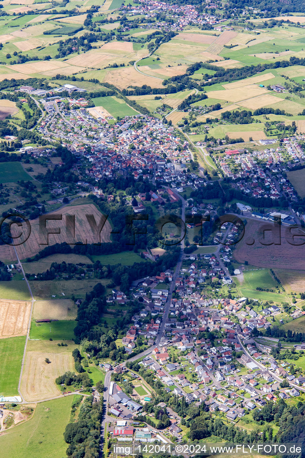 From the southeast in the district Londorf in Rabenau in the state Hesse, Germany