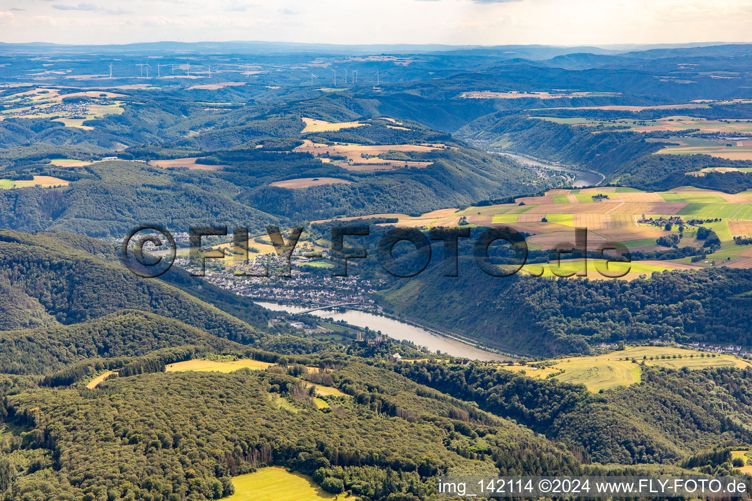 City in the Moselle Valley in Löf in the state Rhineland-Palatinate, Germany