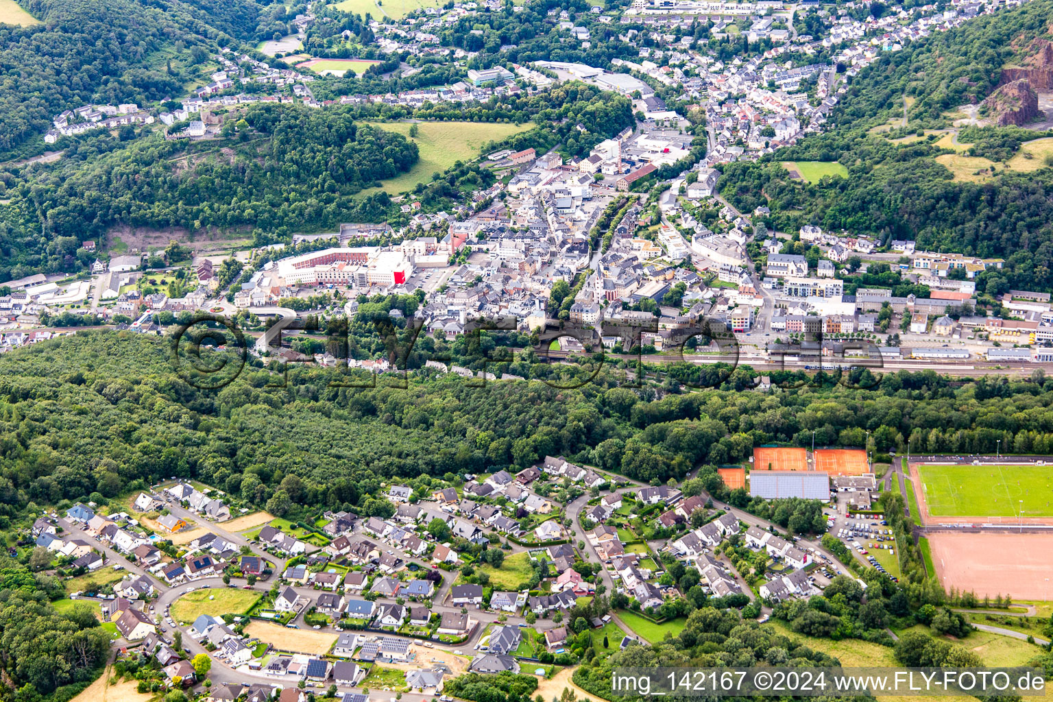 Kirn in the state Rhineland-Palatinate, Germany