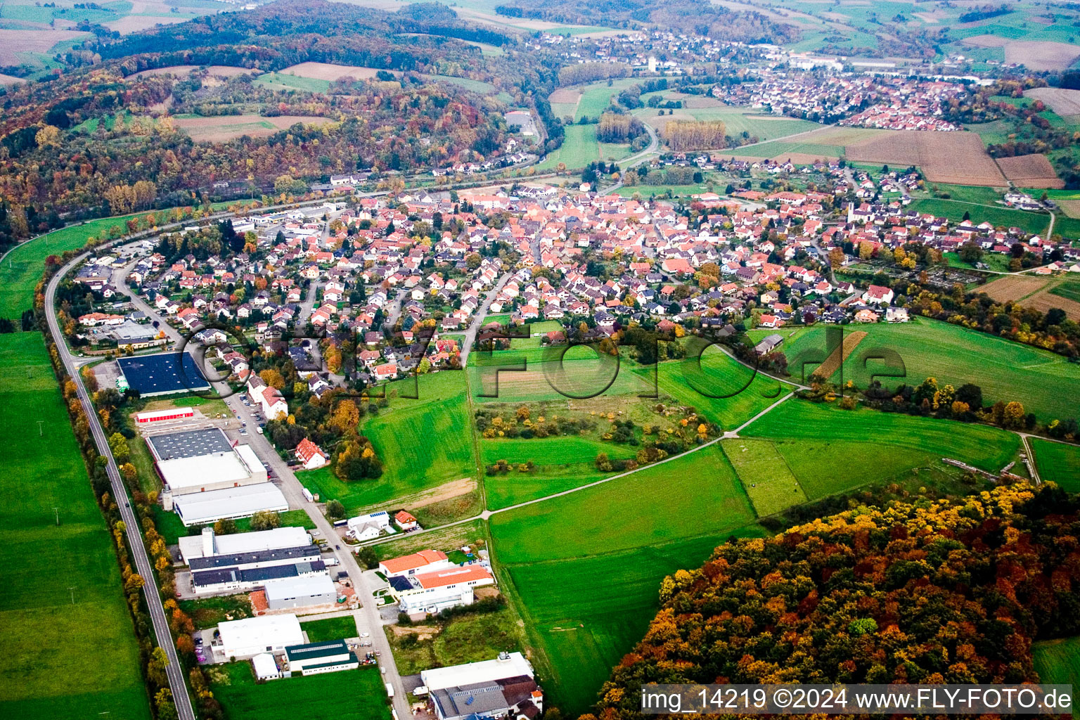 Eschelbronn in the state Baden-Wuerttemberg, Germany