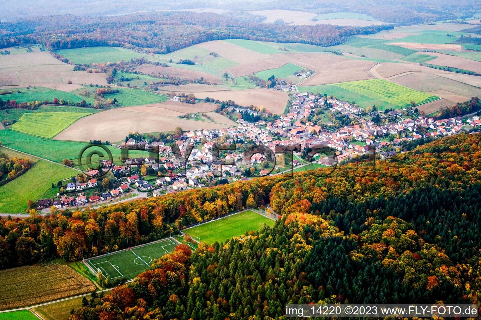 Mönchzell in the state Baden-Wuerttemberg, Germany