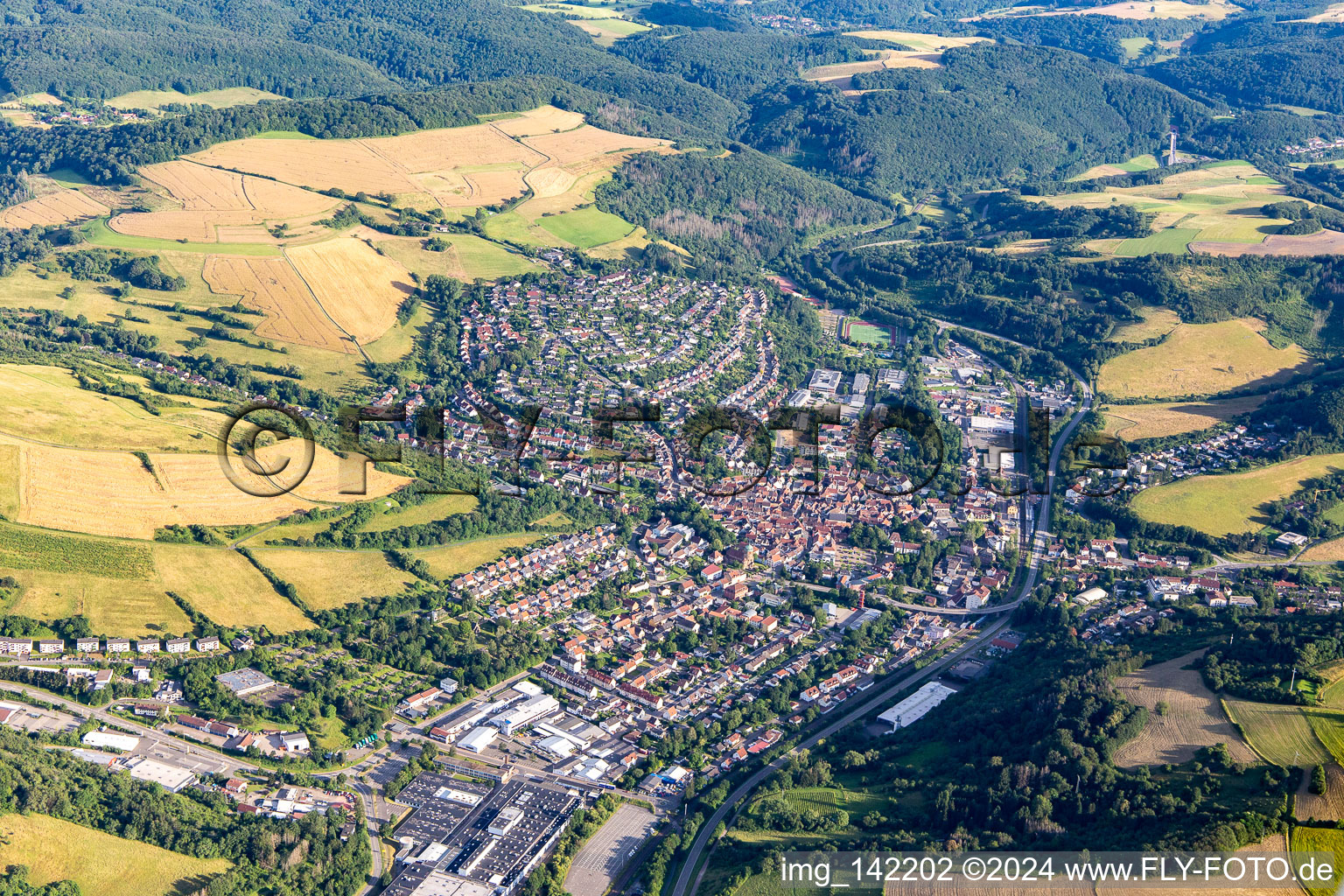 From the north in Rockenhausen in the state Rhineland-Palatinate, Germany