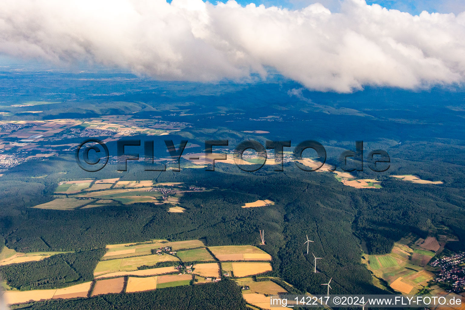 From the north in Ramsen in the state Rhineland-Palatinate, Germany