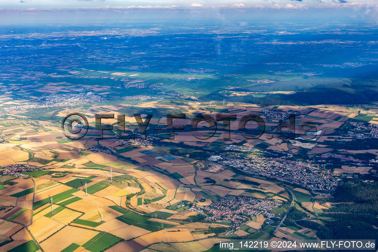 Eisenberg in the state Rhineland-Palatinate, Germany out of the air