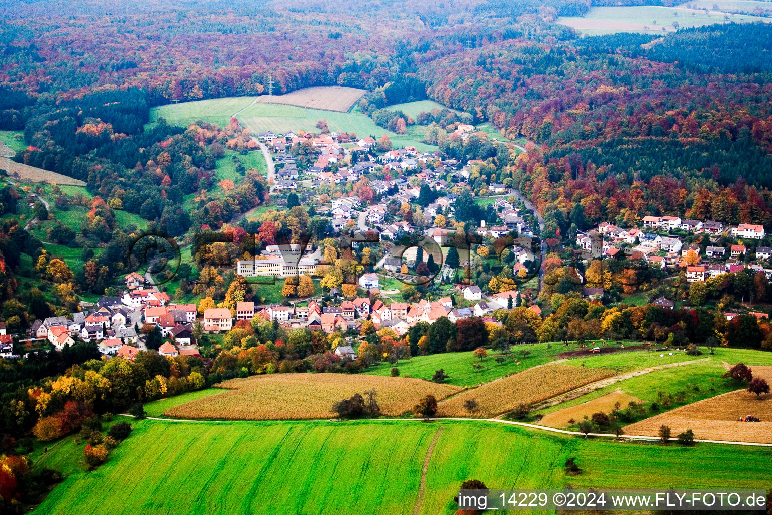 District Waldwimmersbach in Lobbach in the state Baden-Wuerttemberg, Germany