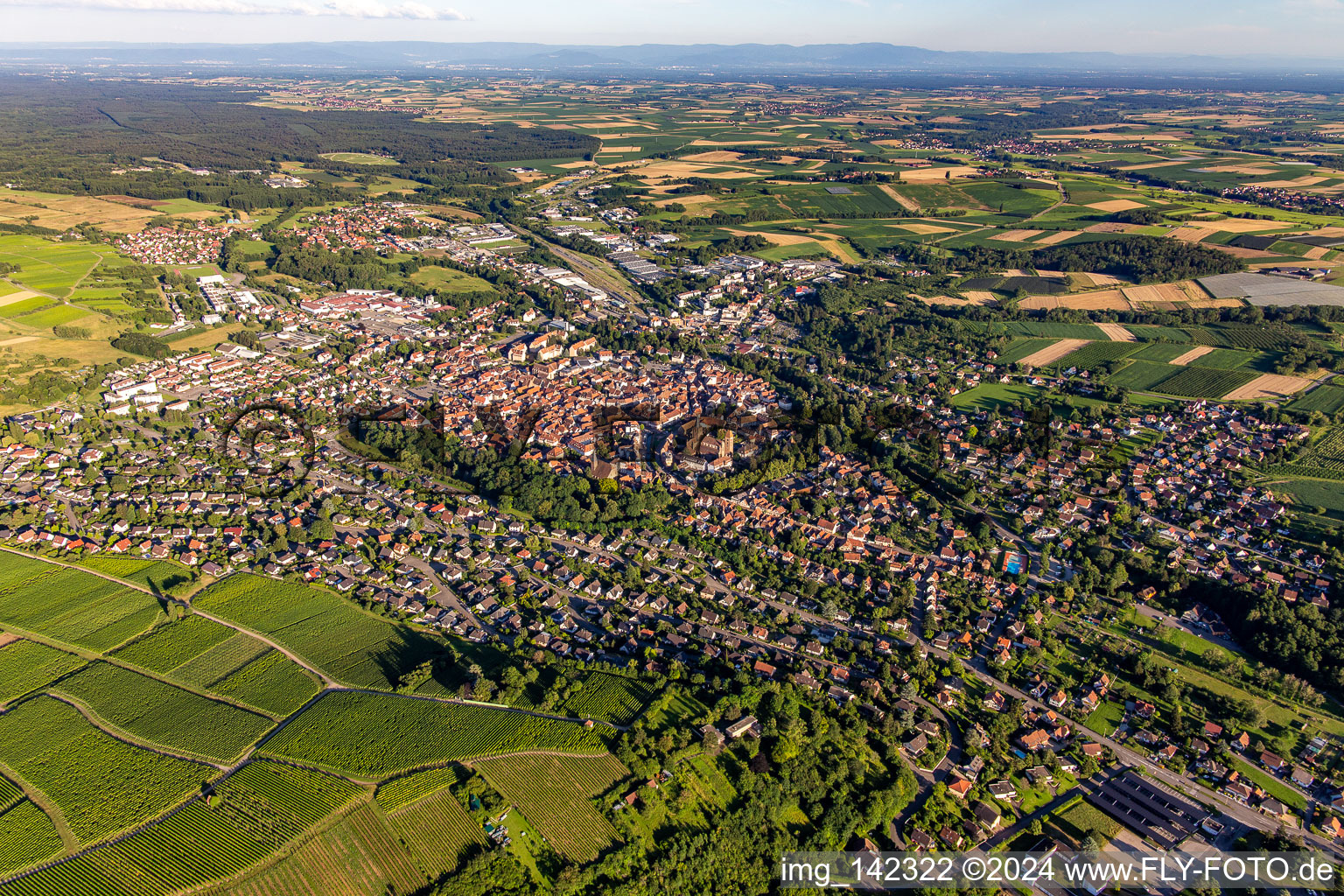 From the northwest in Wissembourg in the state Bas-Rhin, France